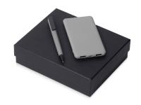 Подарочный набор c пластиковой ручкой, повербанком С1, 5000 mAh, серый , размер 5000 mAh