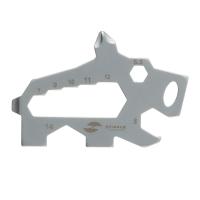 Мини-мультитул карманный Stinger, 61 x 35 мм, 5 функций, кабан, нержавеющая сталь, серебристый, в блистере