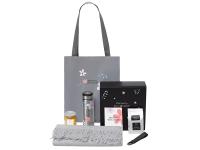Подарочный набор Re:f. Walk с палантином, шоппером и термосом, серый