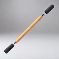 Вечный карандаш и ручка из бамбука Black bamboo, натуральный и черный