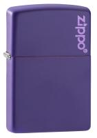 Зажигалка ZIPPO Classic с покрытием Purple Matte, латунь/сталь, фиолетовая, матовая, 38x13x57 мм