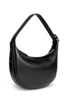 Сумка женская наплечная BUGATTI Amelie, черная, полиуретан, 28х6х20 см