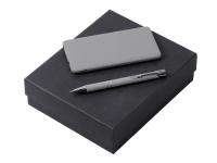 Подарочный набор c ручкой и повербанком 5000 mAh, серый , размер 5000 mAh