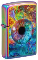 Зажигалка ZIPPO Spacey Eye с покрытием Multi Color, латунь/сталь, разноцветная, глянцевая, 38x13x57 мм