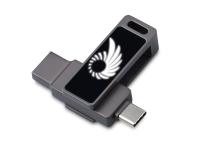 Флешка 32 ГБ USB Type-C и USB 3.0 с подсветкой лого Спинлайт