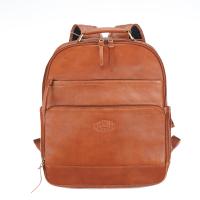 Рюкзак KLONDIKE "URBAN", натуральная кожа, коньячный цвет, 34 х 16 х 41 см