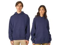 Толстовка с капюшоном оверсайз Berlin унисекс, темно-синий , размер XL-2XL