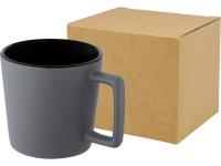 Cali Керамическая кружка объемом 370 мл с матовой отделкой - сплошной черный / Matted Grey