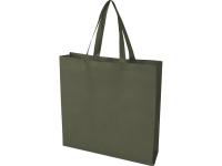 Экосил эко-сумка с ластовицей из нетканого материала, переработанного по стандарту GRS, объемом 12 л, зеленый лесной