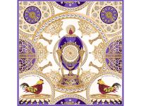 Платок Пасхальное яйцо-часы Петушок