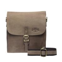 Сумка KLONDIKE «Brad», винтажная кожа в коричневом цвете, 25 х 28 х 7 см