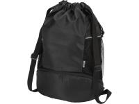 Nomad спортивная сумка из переработанного материала GRS с завязками и нижним отделением на 18 л, черный