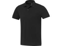 Emerald поло унисекс с коротким рукавом из переработанных материалов Aware™. - Черный , размер 2XS