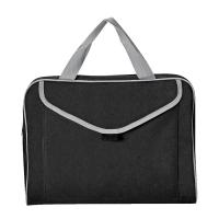 Конференц-сумка "Mail"; черный; 35х30x8 см; полиэстер шелкография