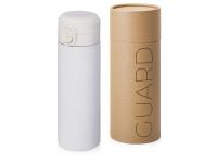 Вакуумная термокружка Waterline c кнопкой Guard, 400 мл, тубус, белый (Р)