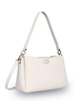 Сумка женская наплечная BUGATTI Leah, бежевая, полиуретан, 31х11,5х19 см
