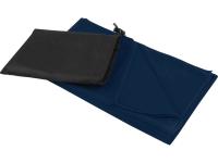 Lucas спортивное полотенце из переработанного полиэстера 70х140 см - Синий нэйви , размер L