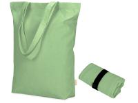 Сумка Fixy из переработанного хлопка с фиксирующей эластичной лентой, зеленое яблоко