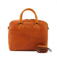 Сумка KLONDIKE DIGGER «Earl», натуральная кожа цвета коньяк, 29 x 38 x 9 см