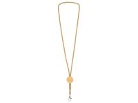 Ланъярд из бумаги с бамбуковой плашкой Franklinia, натуральный