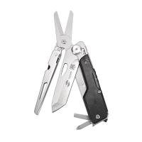Мультитул Stinger,105х26 мм,6 функций,сталь/пластик,серебристый/черный, в комплекте нейлоновый чехол