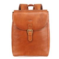 Рюкзак женский KLONDIKE "URBAN", натуральная кожа, коньячный цвет, 28 х 11,5 х 36 см