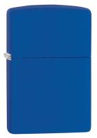 Зажигалка ZIPPO Classic с покрытием Royal Blue Matte, латунь/сталь, синяя, матовая, 38x13x57 мм