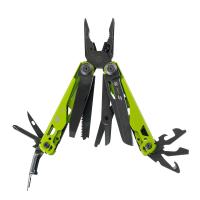 Мультитул Stinger, 107 х 19 мм, 19 функций, сталь, салатовый корпус, стоунвош, в картонной коробке, в комплекте нейлоновый чехол