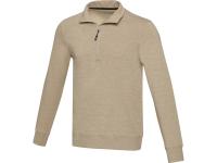 Tin унисекс-свитер с молнией на четверть из переработанных материалов Aware™ - Oatmeal , размер S