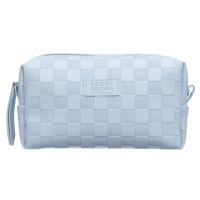 Косметичка Dewal Beauty серия "Шашки", голубая, 19,5х6х10см