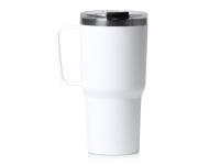Термокружка Кенчер с двойными стенками из нержавеющей стали 304 и полипропилена, белый