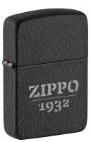 Зажигалка ZIPPO 1941 Replica™, с покрытием Black Crackle, черный, матовая, 38x13x57 мм