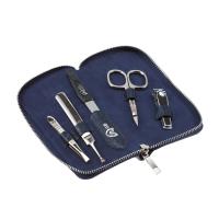 Маникюрный набор GD, 5 пр. Футляр: искусcтвенная кожа, цвет синий