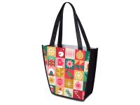 Сумка для шопинга с донной складкой и ручкой из нетканого PET материала