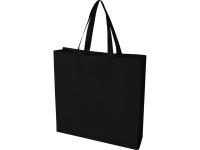 Экосил эко-сумка с ластовицей из нетканого материала, переработанного по стандарту GRS, объемом 12 л, черный