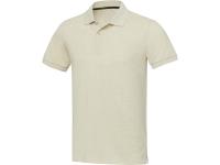 Emerald поло унисекс с коротким рукавом из переработанных материалов Aware™. - Бежевый , размер 3XL