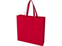 Экосил эко-сумка с ластовицей из нетканого материала, переработанного по стандарту GRS, объемом 12 л, красный