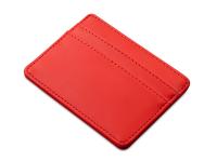Картхолдер для двух карт и наличных денег с зажимом Crave, красный