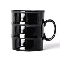 Кружка "Бочка" в упаковке, черный, h=9см, d=7,8см, 280 мл, фарфор