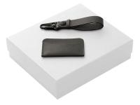 Подарочный набор Long River: картхолдер, ремешок для ключей (без лого Long River), белая коробка , размер Без лого