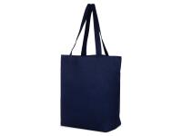 Сумка с широким дном и боками, синий