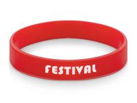 Силиконовый браслет Forest 202*12 мм, красный