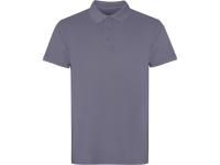 Рубашка поло Cobain унисекс, серо-голубой выстиранный , размер L