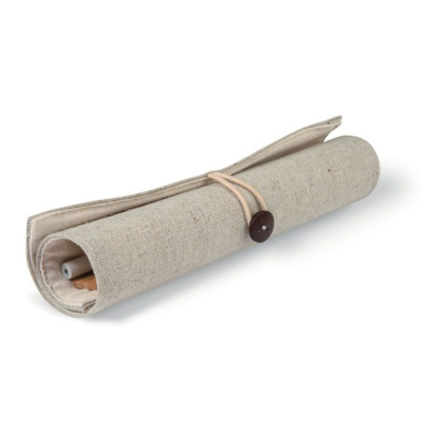 Канцелярский набор в пенале бежевый