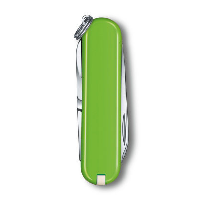 Нож-брелок VICTORINOX Classic SD Colors "Smashed Avocado", 58 мм, 7 функций, салатовый