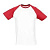 Футболка "Funky", белый с красным_S, 100% х/б, 150 г/м2