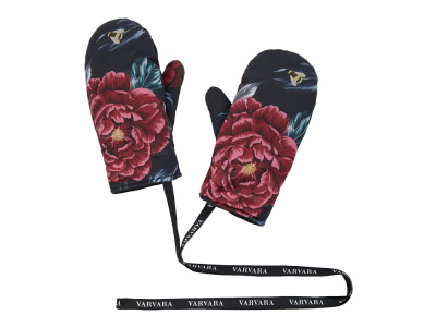 Варежки Русские сезоны, синий. Varvara , размер С лого