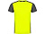 Спортивная футболка Zolder мужская, неоновый желтый/черный меланж , размер L
