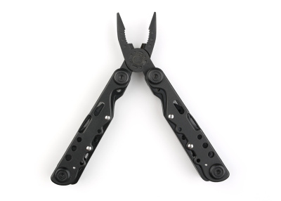 Мультитул Stinger, 105x40 мм, 13 функций, сталь, чёрный, в комплекте нейлоновый чехол