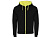 Толстовка на молнии Fuji, черный/неоновый желтый , размер L